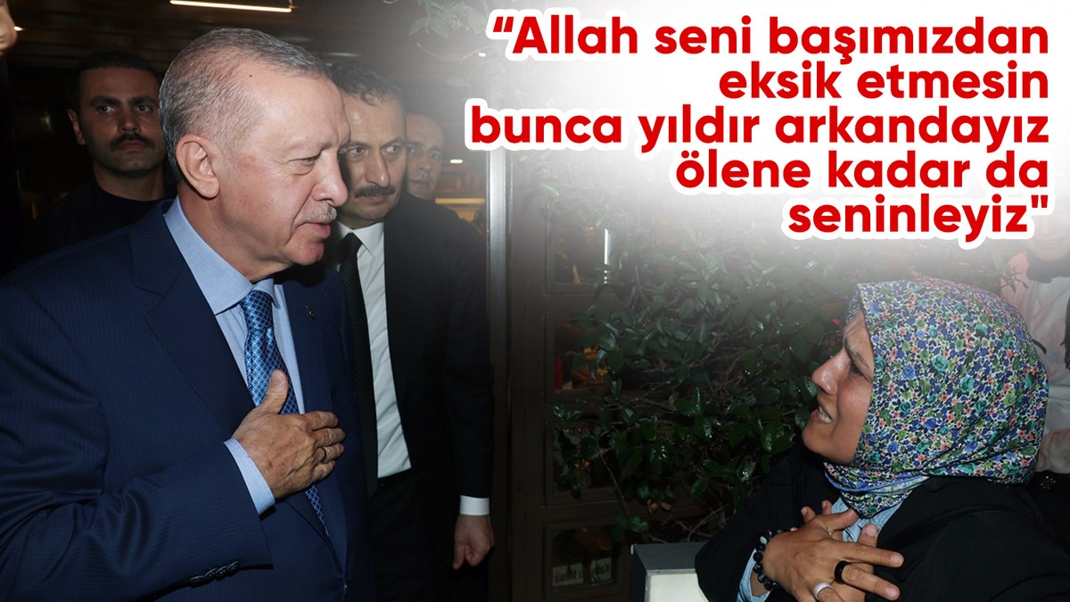 Cumhurbaşkanı Erdoğan, Üsküdar’da esnaf ve vatandaşlarla buluştu