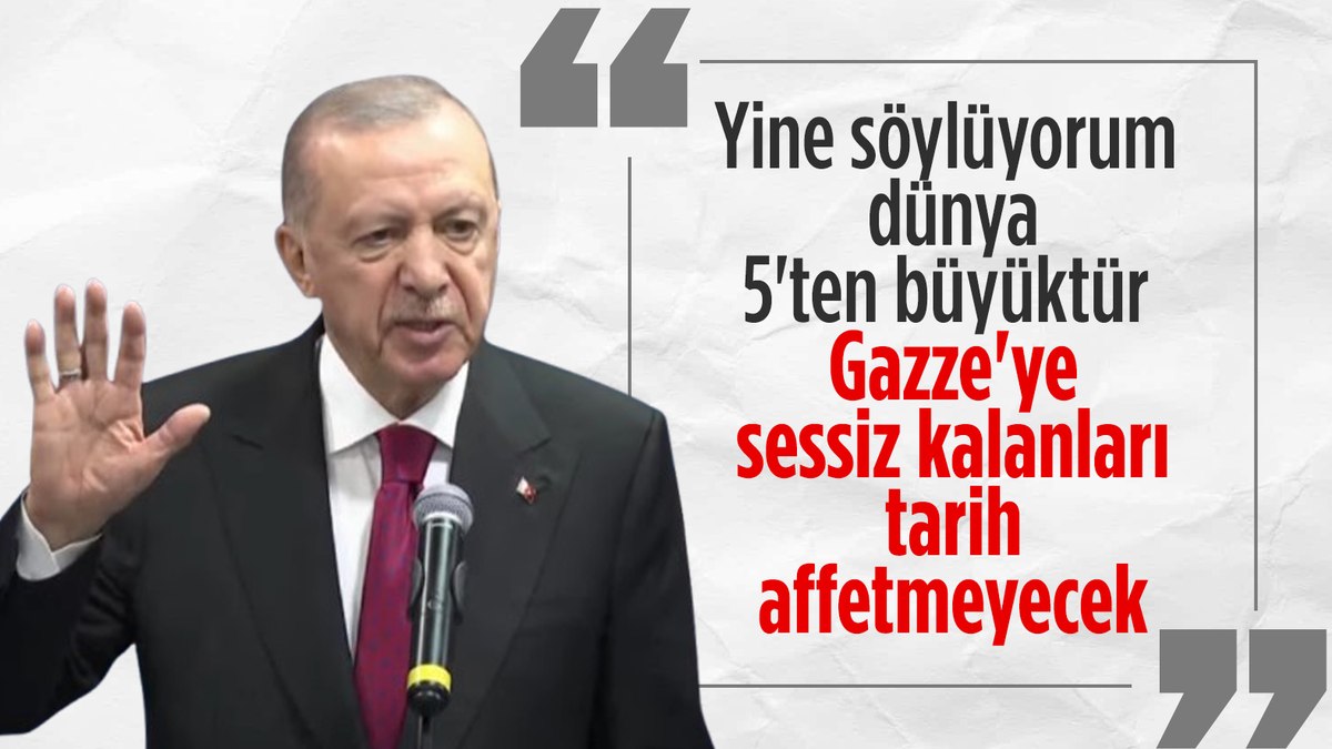 Cumhurbaşkanı Erdoğan G20’de konuştu: “Dünya 5’ten büyüktür”