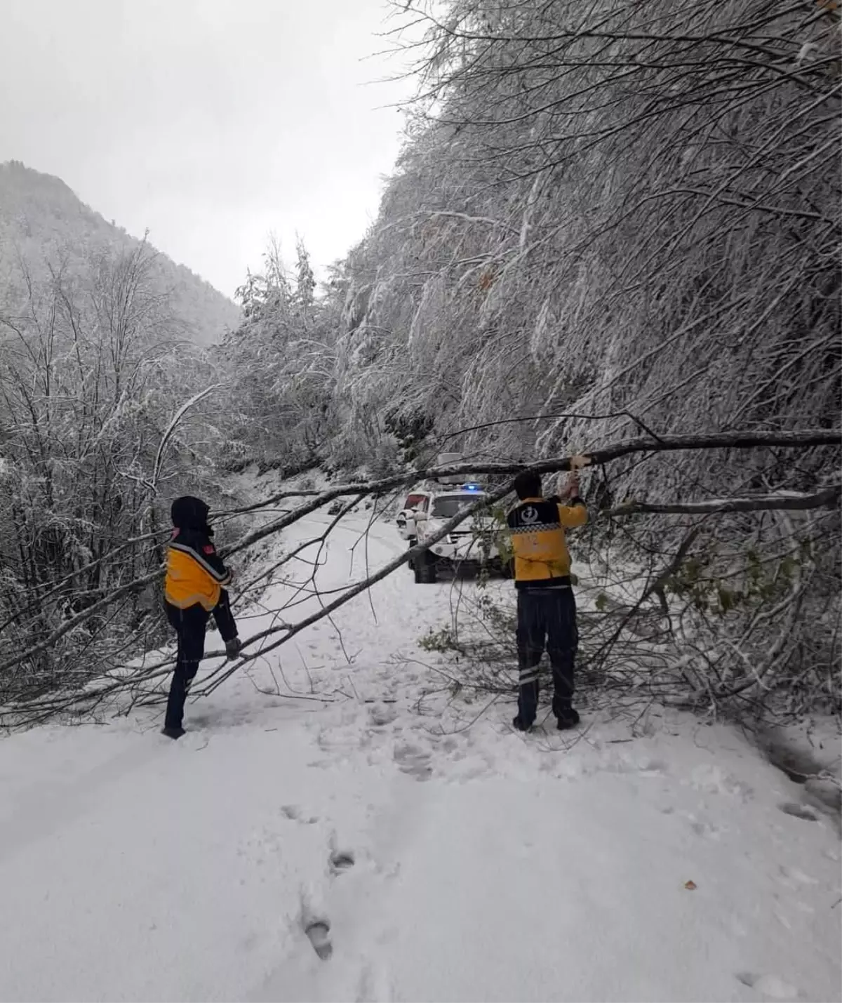 Kastamonu’da Paletli Ambulansla Kurtarma