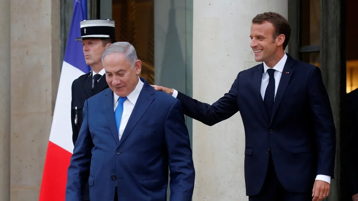 Gazze kasabı Netanyahu ve Macron görüşme gerçekleştirdi!