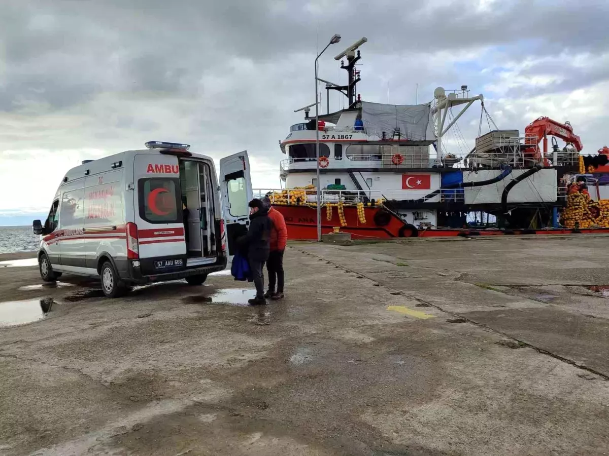 Sinop’ta Balıkçı Gemisinde Yaralanma