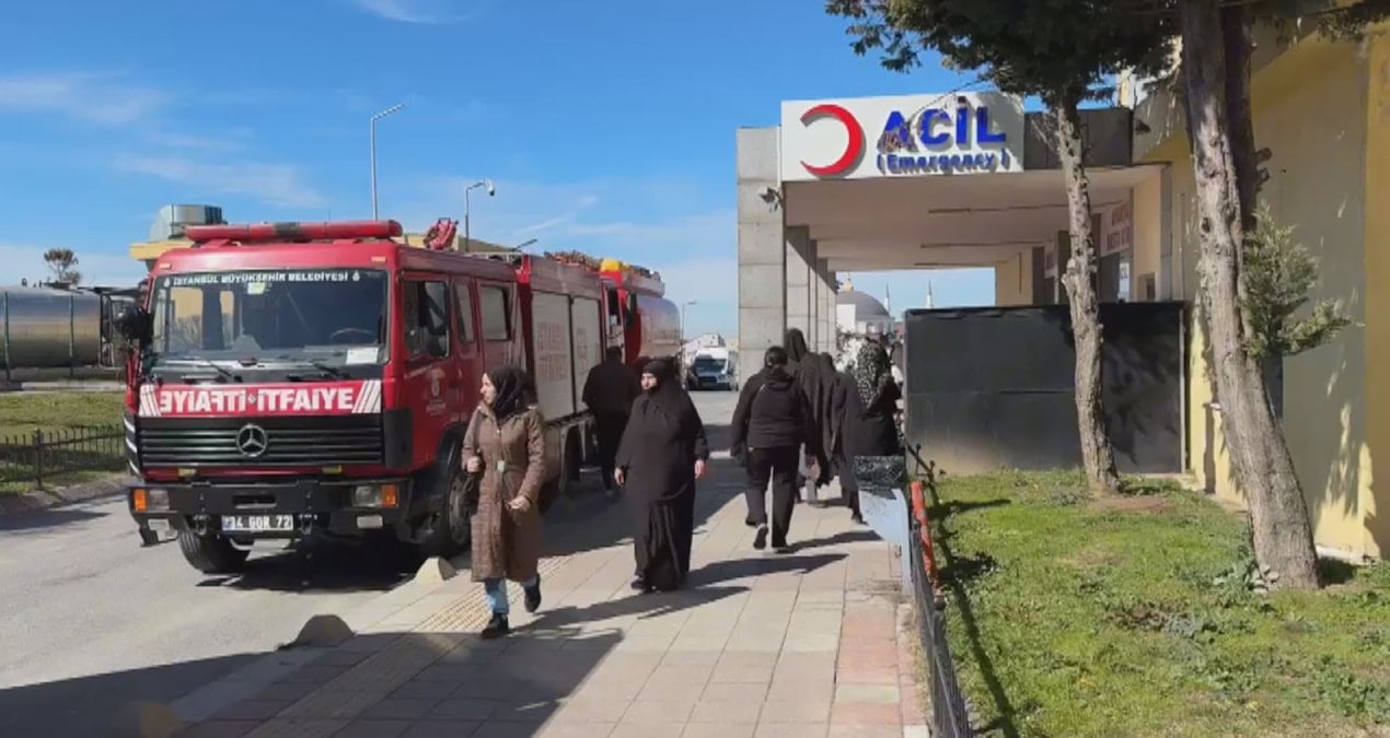 Arnavutköy Devlet Hastanesi’nde yangın!